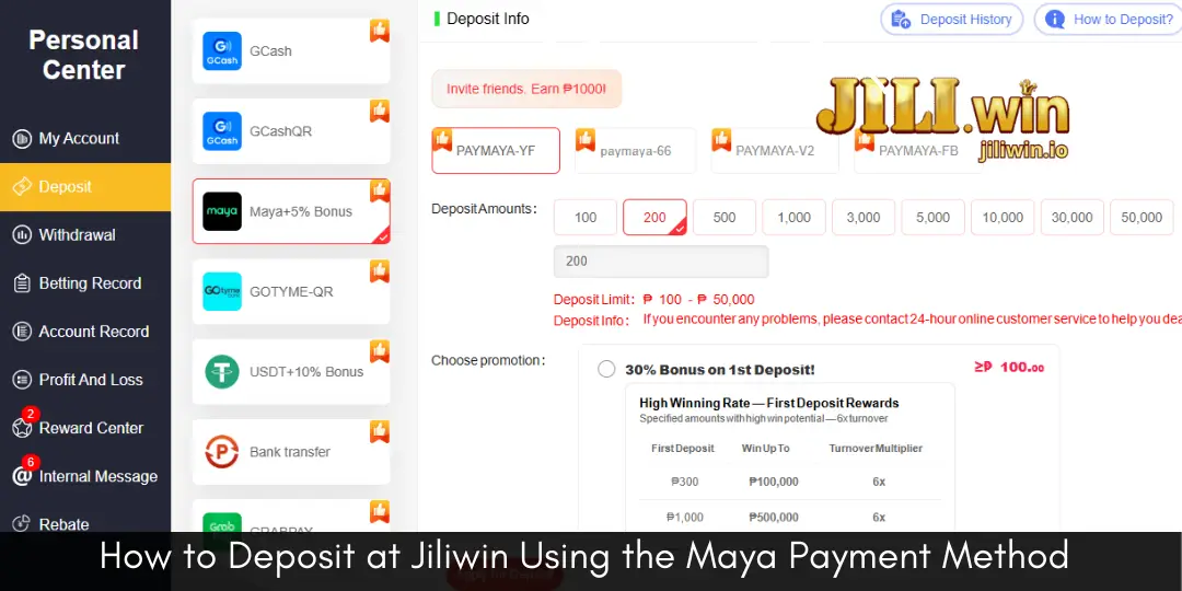 Deposit - How to Deposit at Jiliwin Using the Maya Payment Method 2 How to Deposit at Jiliwin Using the Maya Payment Method